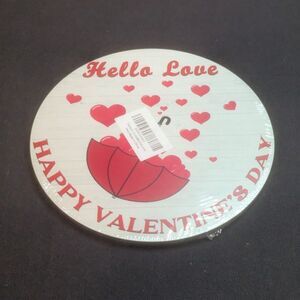 Hello Love Happy Valentines Day Wood Sign